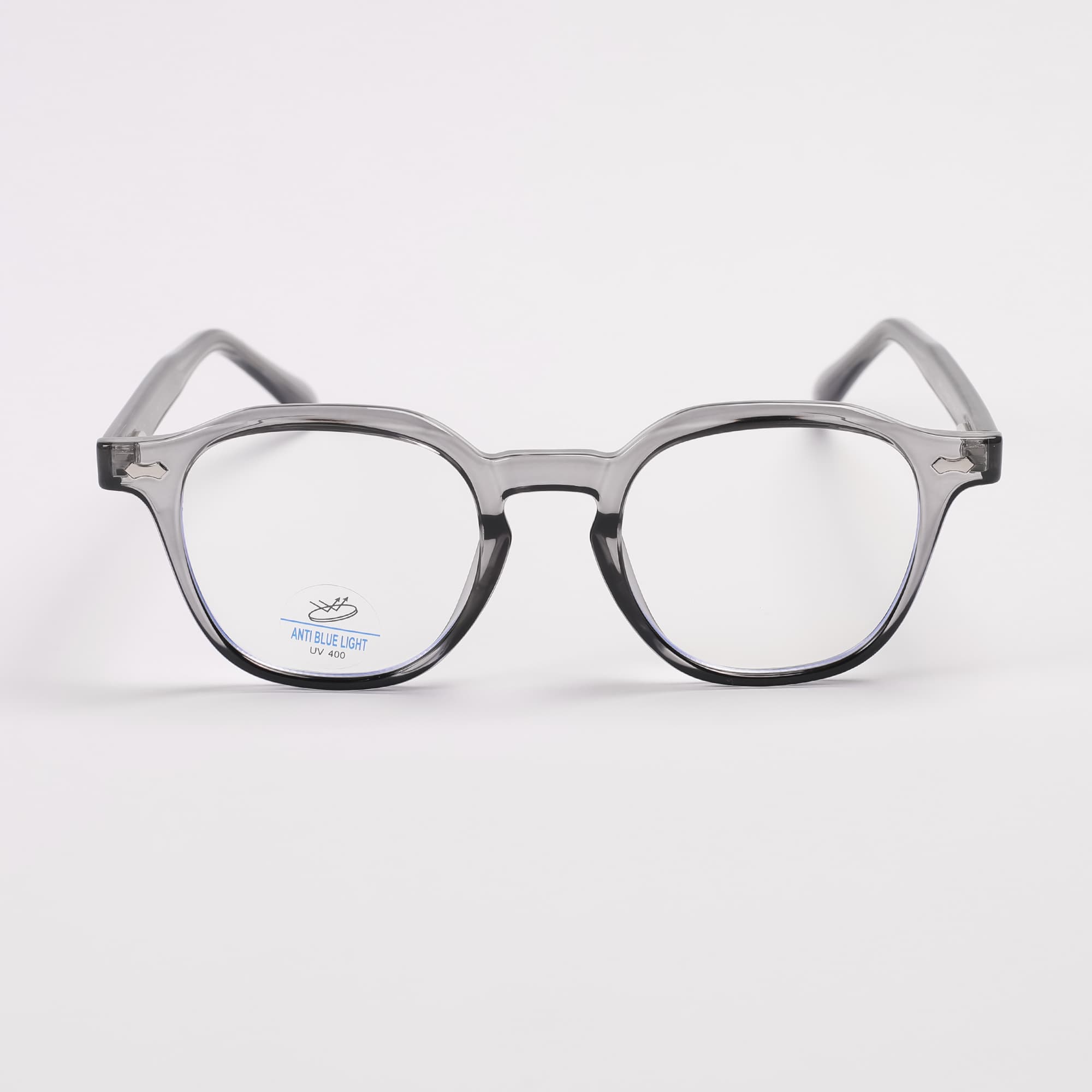 Grey Round Blue Light Blocking Eyeglasses-8453 by Non Brand – Rs1,200 | Lookscart Nepal