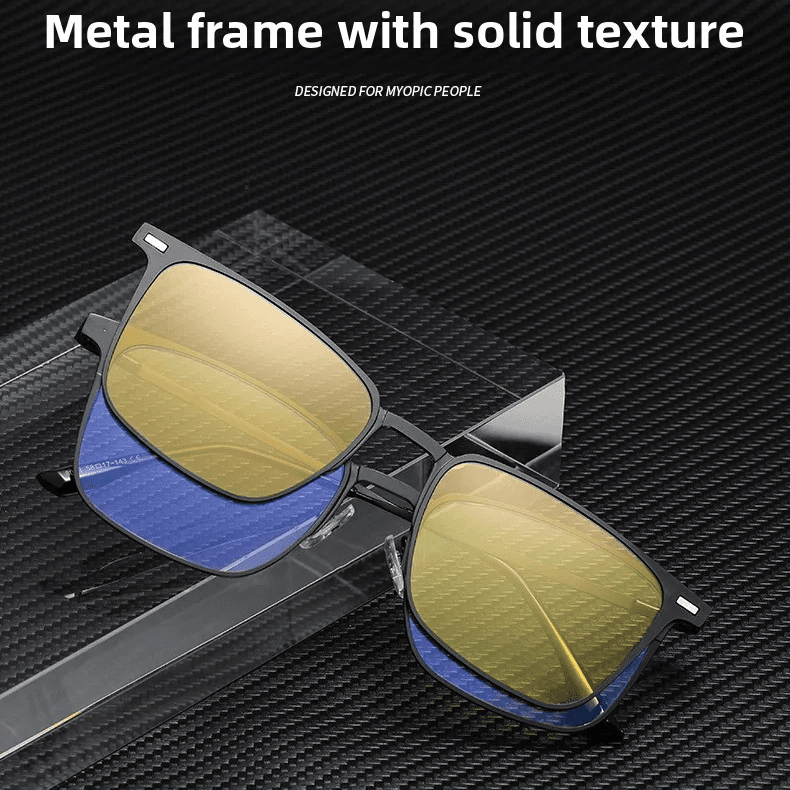 Tomhardy 3-in-1 Smart-Clip Glasses Bluecut, Polarized & Night-Vision Set by Tom Hardy – Rs2,200 | Lookscart Nepal